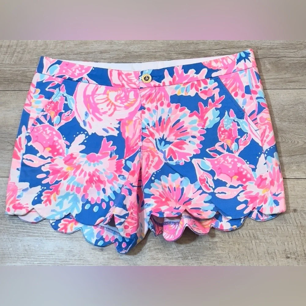 Lilly Pulitzer Women’s Buttercup Stretch Cotton Shorts Size 10 - Picture 2 of 8